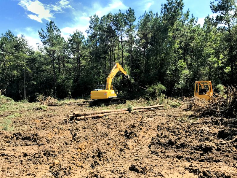 Prepares property for development
